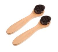 PRETYZOOM 2 pièces Brosse Exfoliante Visage Douce à Poils Naturels Brosse Nettoyante Faciale Confortable pour Éliminer Poussière et Impuretés Outil Soins Peau et Nettoyage Pores