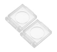 PRETYZOOM 2 Pièces Cache de Bouton-poussoir Protection Anti-fausses Manipulations 19 Mm en PC Bande Adhésive Double Face pour Interrupteurs de Coussin Lumineux de Peinture Diamant,