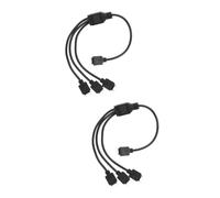 PRETYZOOM 2 Pièces Carte Mère Câble USB Barre Lumineuse 1 À 3 Câble Répartiteur 3 Voies Câble Répartiteur Argb Extension Connecteur Cordon Accessoire Informatique RGB Splitter Rallonge Fil