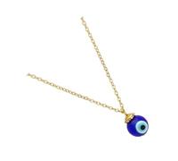 PRETYZOOM 2 Pièces Chaîne de Cou Œil de Diable Bleu Collier Simple Unisexe