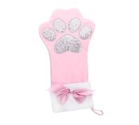 PRETYZOOM 2 Pièces Chaussette de Noël Peluche Patte de Chat Décorative pour Sapin Cadeau Bonbons Suspendu