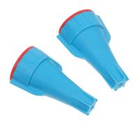 PRETYZOOM 2 Pièces Connecteur Électrique Étanche R3 à Spirale pour Câble Extérieur, Solide en Plastique Bleu, Installation Facile, pour Applications Industrielles et Jardinage