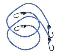 PRETYZOOM 2 Pièces Corde à Bagages Cordons élastiques réglables Sandow avec Mousqueton élastique Porte vélo Sangles de Porte-Bagages Sangles de Bagages pour Bagages Caoutchouc Blue