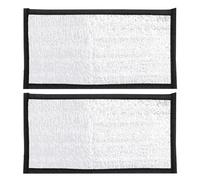PRETYZOOM 2 Pièces Coussin Chauffant sous Réservoir, Film Isolant pour Terrarium, Film Aluminium et Mousse Epe, Argenté, pour Tortues et Serpents, Terrariums et Habitats de Reptiles