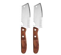PRETYZOOM 2 Pièces Couteau à Julienne Acier Inoxydable pour Découper Les Oignons Fines Lamelles Outil de Cuisine Pratique pour Préparation Rapide