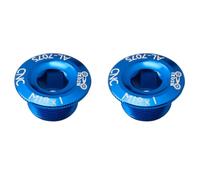 PRETYZOOM 2 Pièces Couvercle de Manivelle en Alliage D'aluminium M19 Bleu | Boulon de Fixation Portable, Démontage et Montage Faciles, Format Compact, pour Vtt et Route