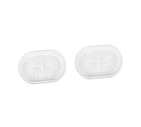 PRETYZOOM 2 Pièces Cuiseur Vapeur Micro-ondes Cuiseur à Vapeur De Légumes Micro-ondable Four à Micro-ondes Pour La Cuisson Petit Cuiseur Vapeur Pour Cuisiner Panier Vapeur Blanche Plastique
