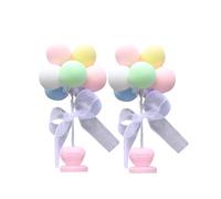 PRETYZOOM 2 Pièces Décorations de Ballons pour Voiture Ornements Intérieurs Adorables Couleurs Macarons pour Fête et Décoration de Bureau