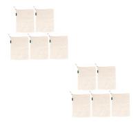 PRETYZOOM 2 Pièces en Coton kit Voyage Travel Bag Sacoche Voyage tripack de Rangement de légumes d'épicerie réutilisable réutilisable de Courses réutilisable Beige