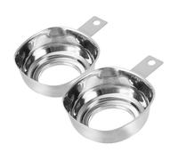 PRETYZOOM 2 pièces Entonnoir Large Inox avec Poignée pour Remplissage Bocaux Confiture Huile Stable Cuisine