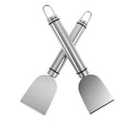 PRETYZOOM 2 pièces Grattoir Inox Multifonction Pelle Décongélation Réfrigérateur Nettoyage Hotte Huile Grout Remover Pour Cuisine et Verre