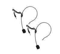 PRETYZOOM 2 pièces Microphone Filaire Serre-tête avec Prise Filetée Amplificateur Vocal Compatible PC et Haut-parleurs Micro Casque Léger et Confortable pour Enseignement et Conférences