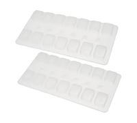 PRETYZOOM 2 pièces Moule Silicone Mahjong Créatif Moule Époxy Cristal Haute Brillance Réutilisable et Facile à Nettoyer pour DIY Artisanat Couleur Aléatoire Couleur Aléatoire