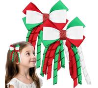 PRETYZOOM 2 Pièces Nœuds pour Cheveux en Tissu pour Adolescentes Design Festif et Fabrication Soignée, Accessoires pour Fêtes de Noël et Saisons de Vacances