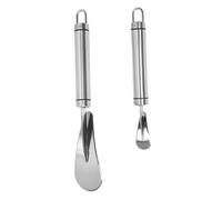 PRETYZOOM 2 Pièces Ouvre-pomelo En Acier Inoxydable Cuillère Dentelée Râpe à Citron En Acier Pamplemousse Et Cuillère Décapant De Ouvre-fruits Machine De Découpe Ménage