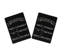 PRETYZOOM 2 Pièces Panneau Double Face Bois pour Photo Scolaire Tableau Réutilisable Signalétique pour Premier et Dernier Jour École Accessoire Maternelle et Primaire Résistant et