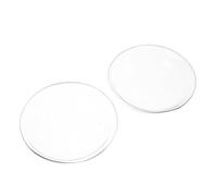 PRETYZOOM 2 Pièces Platine de Chauffe Cire Verre Transparent Forme de Chapeau de Paille Plateau de Remplacement pour Fondre la Cire Plateau Chauffe-Huile pour Salon et Chambre
