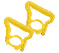 PRETYZOOM 2 Pièces Poignée Robuste Jaune pour Bidon d'eau d'un Gallon Prise Ergonomique Antidérapante en PP, Accessoire Renforcé pour Maison et Bureau