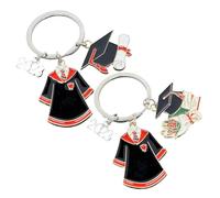 PRETYZOOM 2 pièces Porte Clés de Graduation Unique et pour Fête de des Diplômes Décoration Thème Diplôme Souvenir pour Étudiants