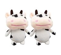 PRETYZOOM 2 Pièces Poupée De Vache Pour Animaux Porte-clés En Peluche En Peluche Mini Peluches Porte-clé Vache Porte-clé Mignon Porte-clés Agneau