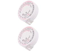 PRETYZOOM 2 pièces Ruban Bmi Rond Double Calculateur Santé Corporel Ruban Mesureur de Rétractable et Portable Abs pour Mesure Du Corps et Tour