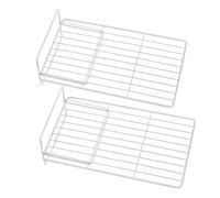 PRETYZOOM 2 Pièces Séparateur pour Congélateur Robuste Étagère Ajustable pour Organiser Espace Intérieur du Réfrigérateur pour Rangement et Compartimentation
