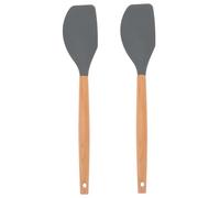PRETYZOOM 2 Pièces Spatule Silicone avec Manche Résistante Chaleur Antiadhésive et Rigide Ustensile Cuisine pour Lissage et Pâtisserie