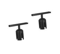 PRETYZOOM 2 Pièces Stanchion Sign Holder Clamp Stainless Steel Horizontal Poster Display For Queue Control And Retail Advertising With Easy Setup And Design