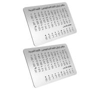 PRETYZOOM 2 Pièces Tableau D'apprentissage de L'alphabet Braille avec Points en Relief en Aluminium, Outil Pédagogique Portable pour Garçon et Filles Aveugles, Rentrée Scolaire à L'école
