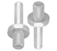 PRETYZOOM 2 Pièces Tige de Connexion en Alliage Argenté Résistante à L'usure pour Perceuse Électrique, Adaptateur Portable Haute Efficacité pour Polissage et Restauration de Véhicules