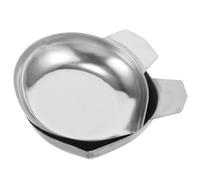 PRETYZOOM 2 Plateaux de Pesée Empilables en Acier Inoxydable pour Balance Numérique, Plateau Doseur de Poudre pour Bijoutier, Plateau de Balance Métal Compact pour Pesée Précise des Gemmes