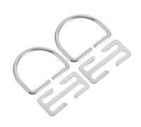 PRETYZOOM 2 Sets D'anneaux Acier Inoxydable pour Ceinture de Lestage de Plongée, Dispositif Léger et Ajustement Rapide, Adapté pour Plongée en Apnée et Chasse sous-Marine