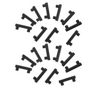 PRETYZOOM 20 Ensembles Connecteurs Invisibles Système D'alignement Rapide pour Étagères en Plastique Noir, et Clips D'assemblage pour Panneaux de Bibliothèque et Cubes Modulaires