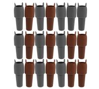 PRETYZOOM 20 Pièces Bouchon de Vin sans Odeur et Anti-casse en Silicone Réutilisable Double Étanchéité Adapté pour Bouteilles de Vin et Verre, pour Fêtes et Restaurants