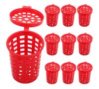 PRETYZOOM 20 Pièces Cage à Appâts pour Portable Pièges à Appâts Réutilisables Plastique pour Crevettes Écrevisses et Crabes Cage de Polyvalente pour Eau Douce et Salée Plein Air
