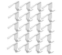 PRETYZOOM 20 Pièces Clips de Support de Rayonnage Brackets Métalliques Réglables pour Cabinets pour Bureau Cuisine et Bibliothèque