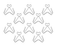 PRETYZOOM 20 Pièces Crochet de Pantoufle Double en Acier Inoxydable, U | Forme U, Argenté, Installation Facile, Rangement Gain de Place, Usage pour Grenier et Stockage