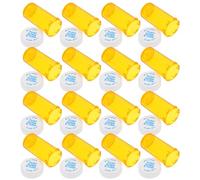 PRETYZOOM 20 Pièces Flacon D'emballage de Pilules en Pp, Flacon Distributeur de Comprimés, Mini Bouteille Vide avec Bouchon Vissable, Portable, Résistant aux Chocs, Étanche,
