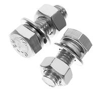 PRETYZOOM 20 Pièces Kit de Boulons et Écrous Acier Inoxydable de Fixations pour Machines et Bricolage Corrosion et Aux Températures