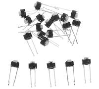 PRETYZOOM 20 Pièces Mini Tactile Push Button Switch Pin Momentary Micro Switch For Breadboard And DIY Electronics Kit