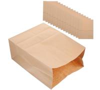 PRETYZOOM 20 Pièces Papier Kraft Fruits et légumes en Papier Marron Lavable Service Alimentaire Sachet Sandwich Pochette Rangement Grands en d'épicerie réutilisables