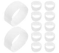 PRETYZOOM 20 Pièces Sangles Élastiques Blanches pour Bottes de Chien, Légères et Résistantes la Boue la Pluie, Accessoires Antidérapants pour Promenades Quotidiennes en Extérieur