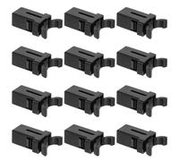 PRETYZOOM 20 Pièces Verrou de Couvercle de Poubelle en ABS Noir, Loquets Autobloquants à Ressort, Compatibles Couvercles de Poubelle, Installation Facile pour Usage Domestique
