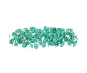 PRETYZOOM 200 Pièces Clous de Toiture Capuchon en Plastique Vert, Fixation pour Panneaux Isolants et Couches de Feutre, Protection Étanche, Usage pour Applications de Toiture