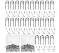 PRETYZOOM 200 Pièces Épingles À Nourrice en Acier Inoxydable Épingles Courbées pour Couture Patchwork Bricolage Bijoux DIY Et Vêtements Accessoires De Loisirs Créatifs