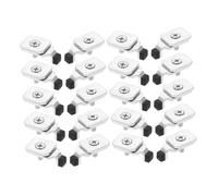 PRETYZOOM 20pièces Bouchons Extrémité De Rail De Rideau Lot de Verrou Remplaçable Flexible pour Rails De Fenêtre De Plafond Accessoires De Rideau DIY