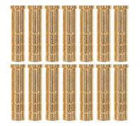 PRETYZOOM 24 Connecteurs en Laiton Massif 50 Grains pour Flèches 62 MM Inserts à Visser pour Fûts Hybrides Douilles de Lestées pour Tir à L’Arc et Cible Écrous à Insert Fileté