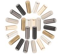 PRETYZOOM 24 pièces Embouts de Lacets Métalliques pour Cordon Multicolores Pointes pour Cordons de Pantalons et Accessoires DIY pour Bricolage et Réparation