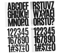 PRETYZOOM 24feuilles Lettres Autocollantes et Chiffres Alphabétiques Stickers Vinyle Alphabet pour Gourdes Scrapbooking Panneaux Affichage