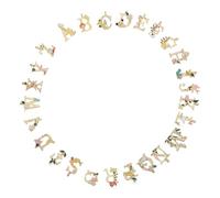 PRETYZOOM 26 Pièces Petit Pendentif en Alliage, Lettres Anglaises | Accessoires de Bijoux Colorés, Pièces pour Créations Artisanales, Style Varié, Léger, pour Projets Faits Main